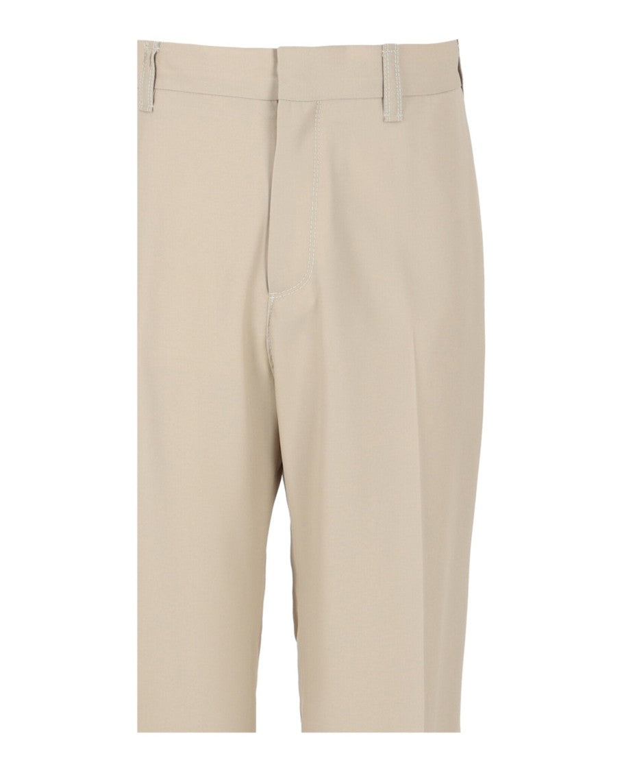 Ferragamo Stitched Wide Leg Trousers