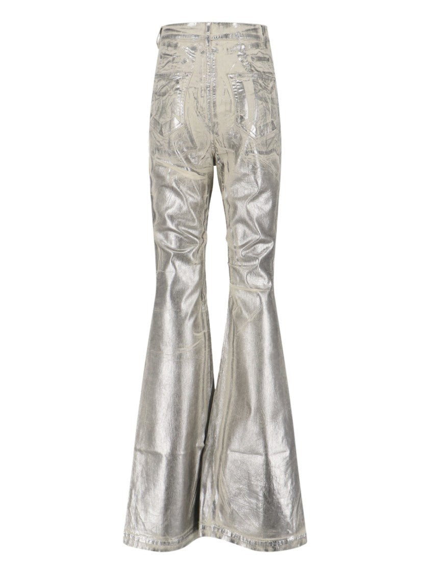 Drkshdw By Rick Owens Bootcut Jeans – Silver