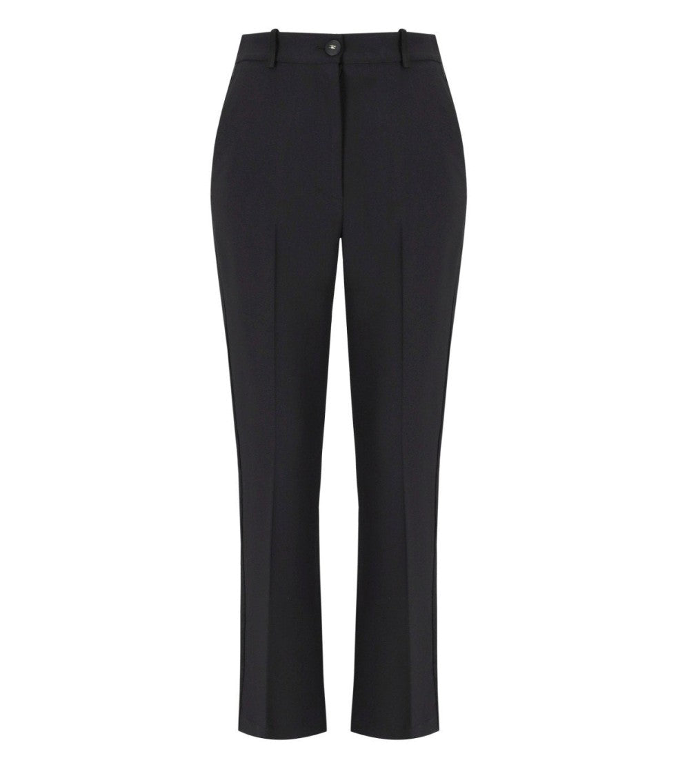 Elisabetta Franchi Black Smoking Trouser