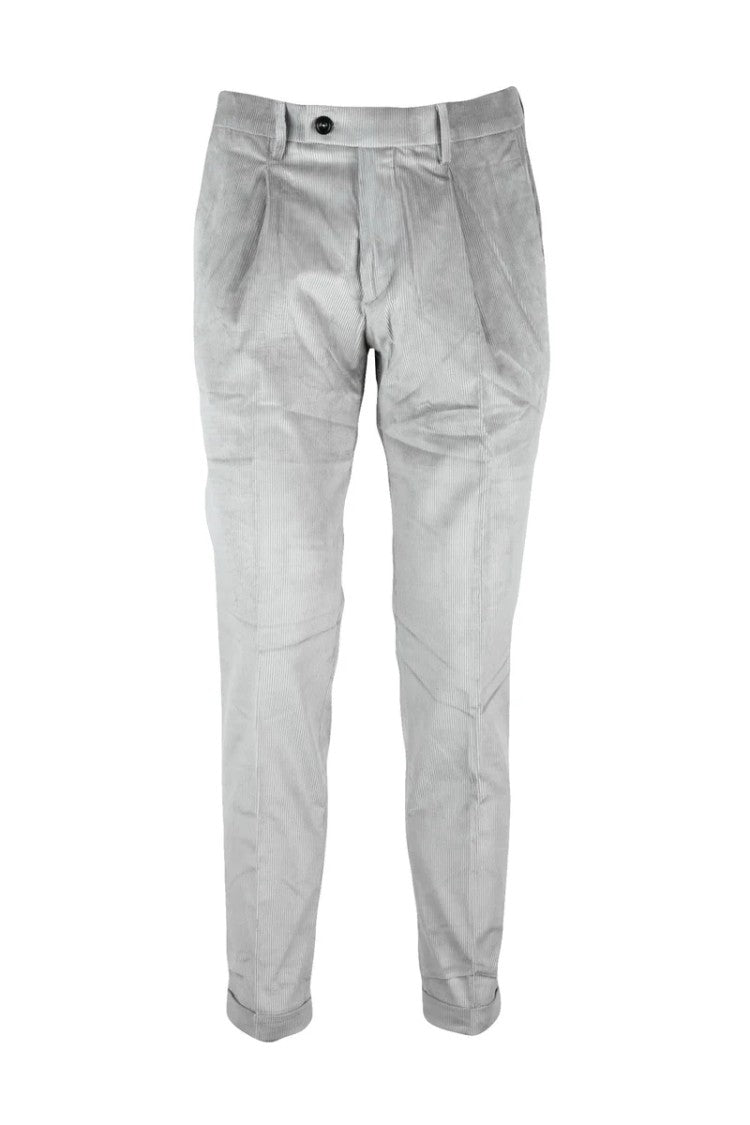 Michael Coal 1+ Grey Cotton-Blend Stretch Pants