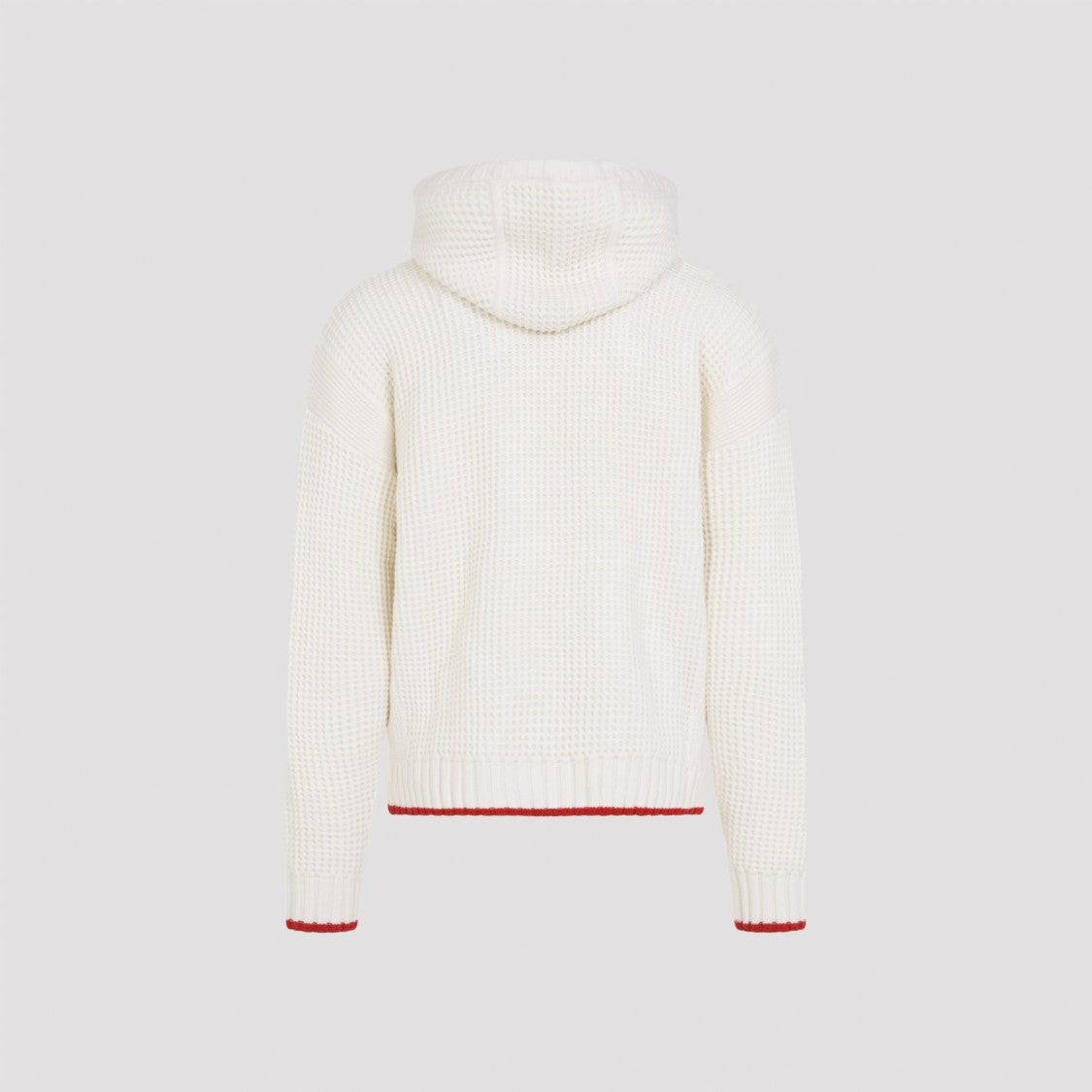 Casablanca Waffle Texture Hoodie With Tonal Hood