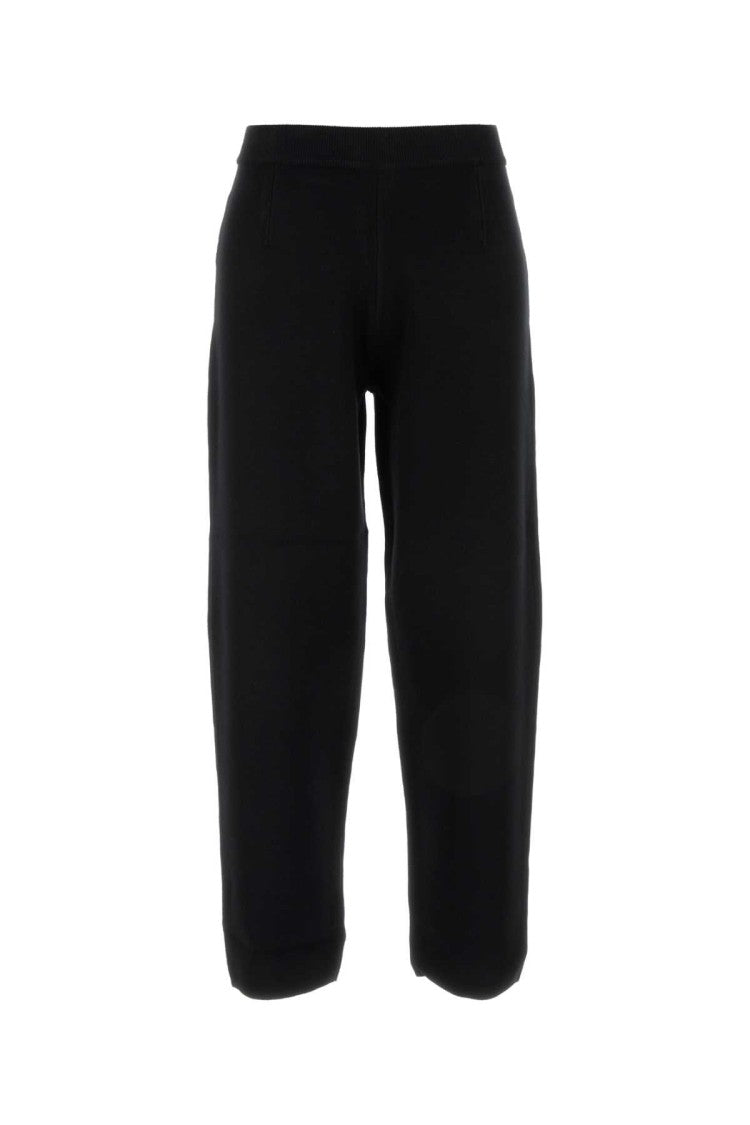 Mm Studio Black Viscose Blend Dula Pant