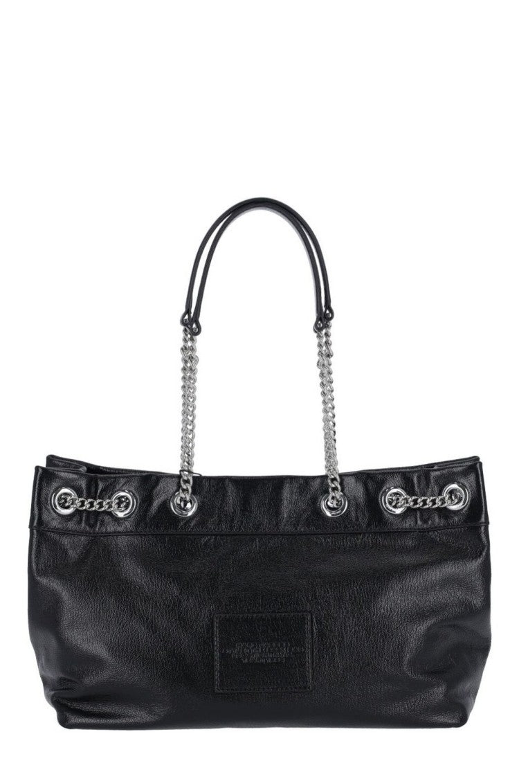 Marc Jacobs Compact Black Cow Leather Chain Sack