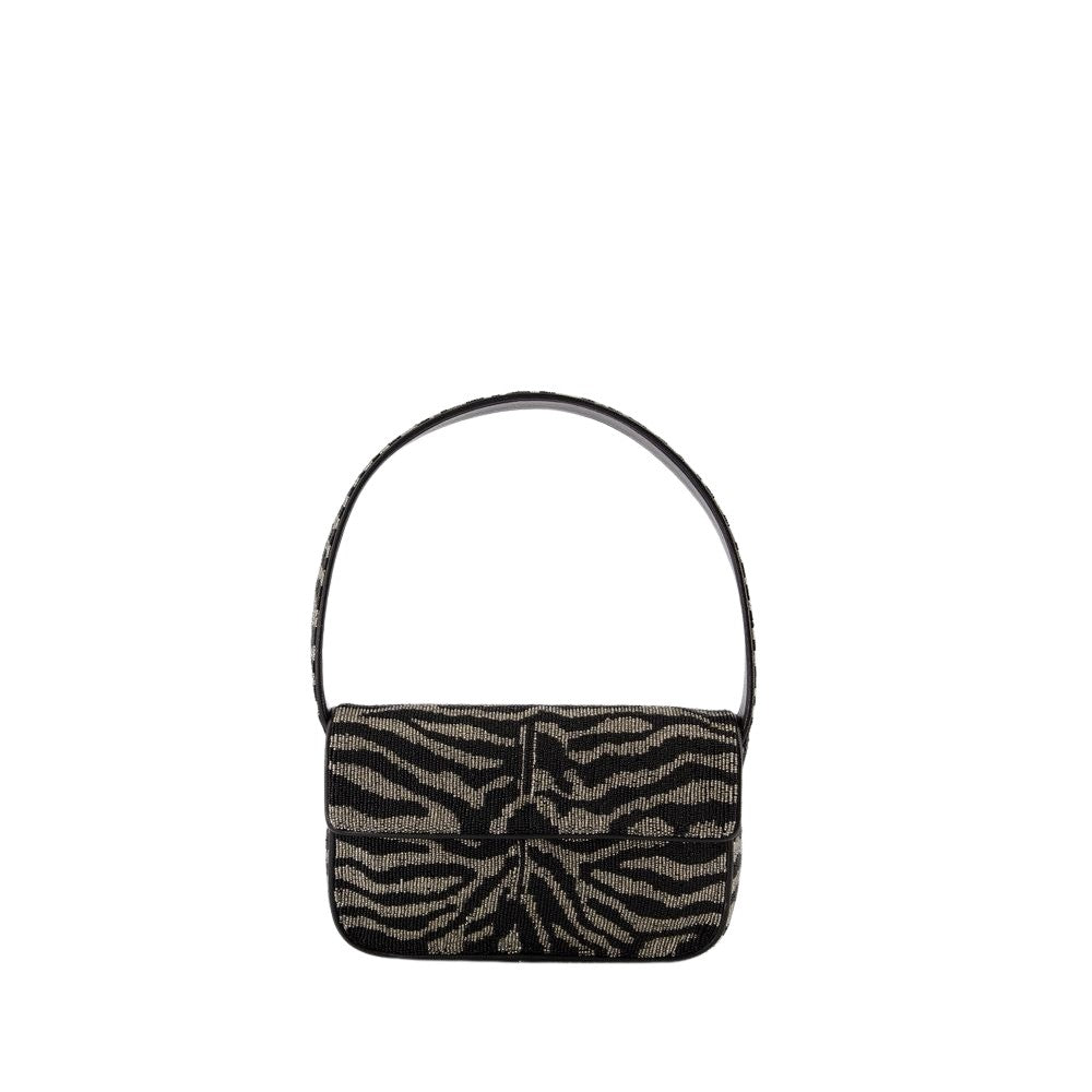 Staud Tommy Beaded Shoulder Bag - Synthetic Leather - Black