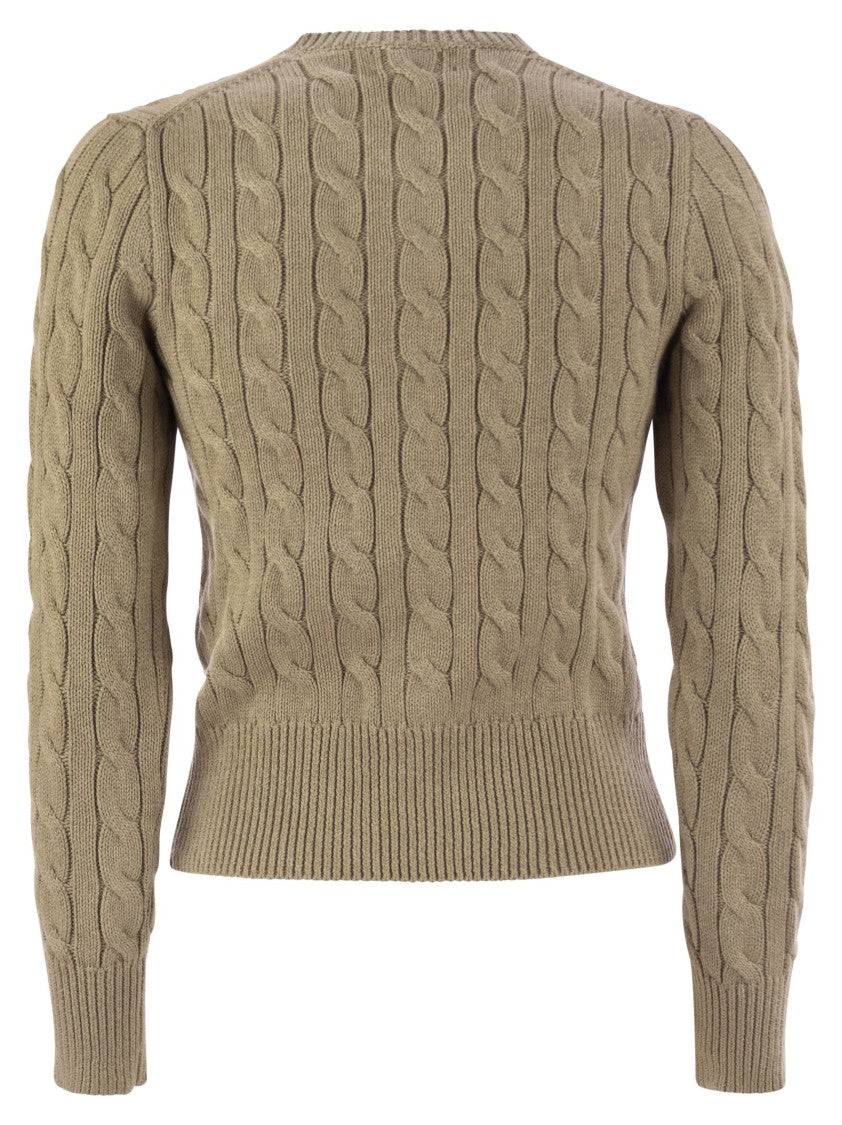 Polo Ralph Lauren Plaited Cardigan With Long Sleeves