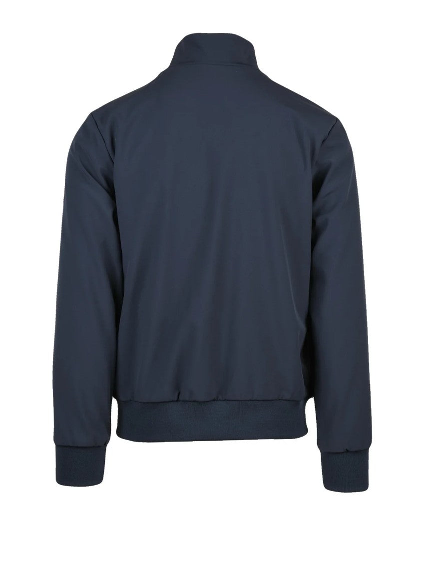 People Of Shibuya Lightweight Casual Coat With High Collar And Ribbed Details