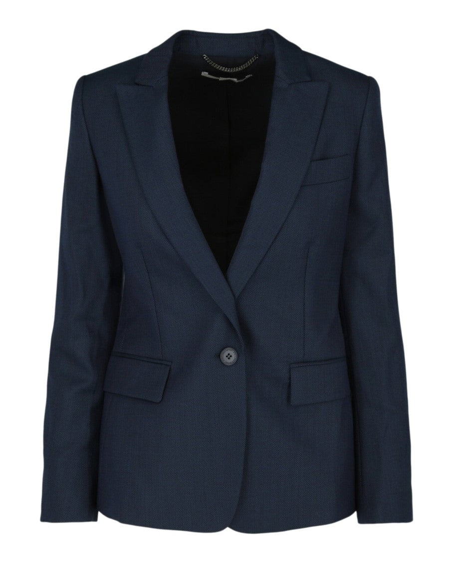 Stella Mccartney Single-Breasted Flap Pocket Blazer