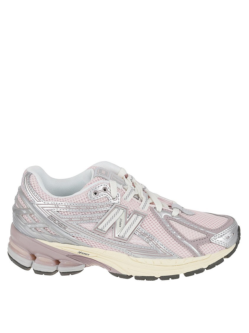 New Balance Light Pink Sneakers With Silver Accents