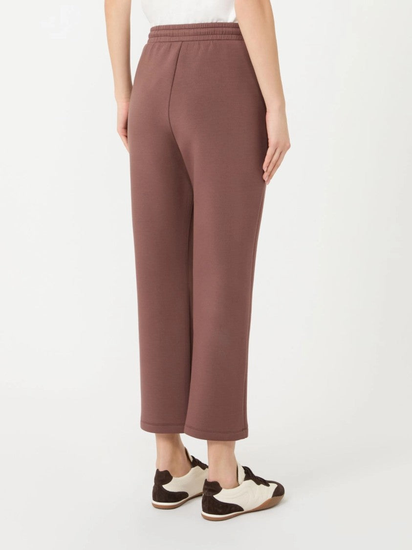 Max Mara Cropped Relaxed Fit Pants With Drawstring Waistband