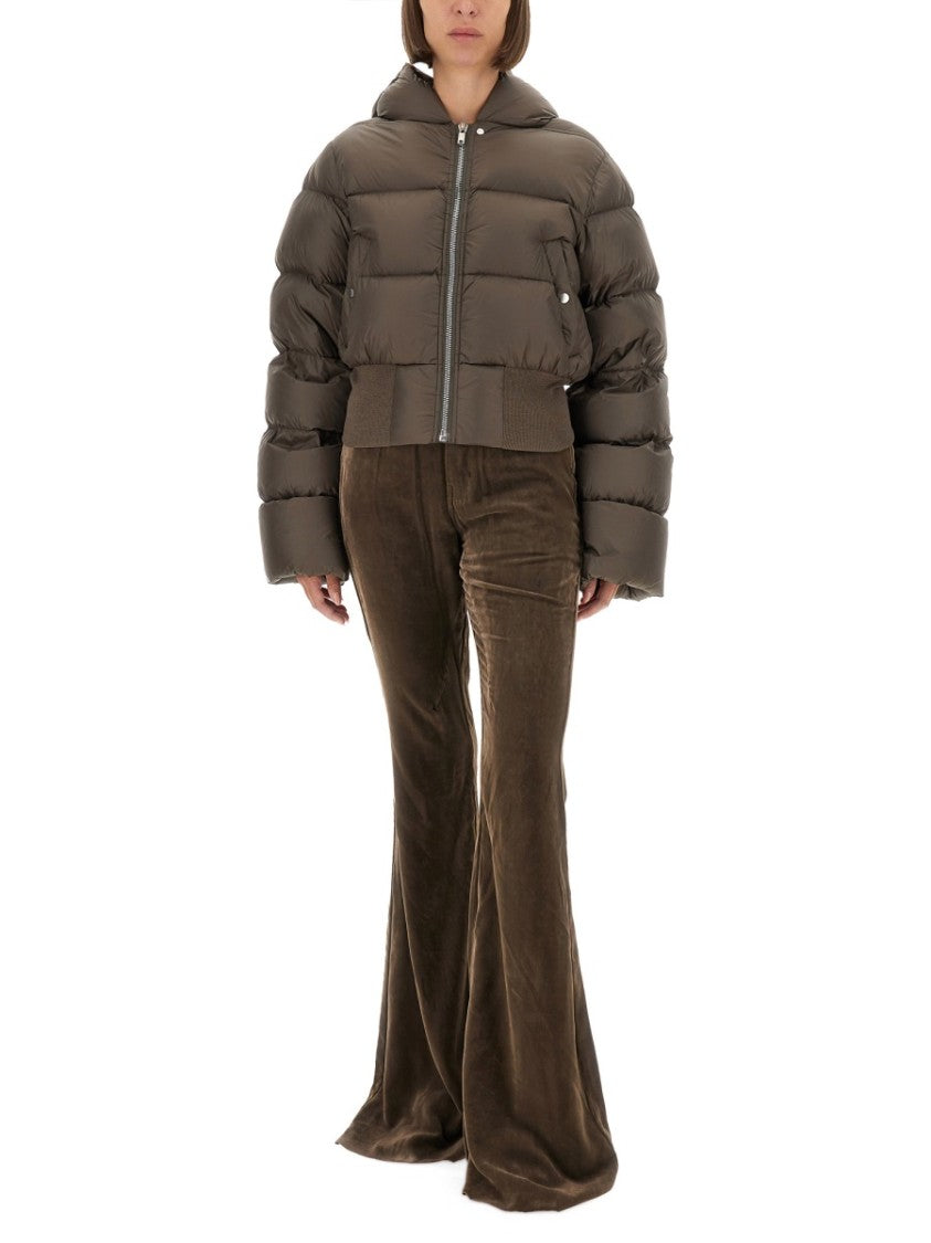 Rick Owens Cropped Down Jacket With Hood