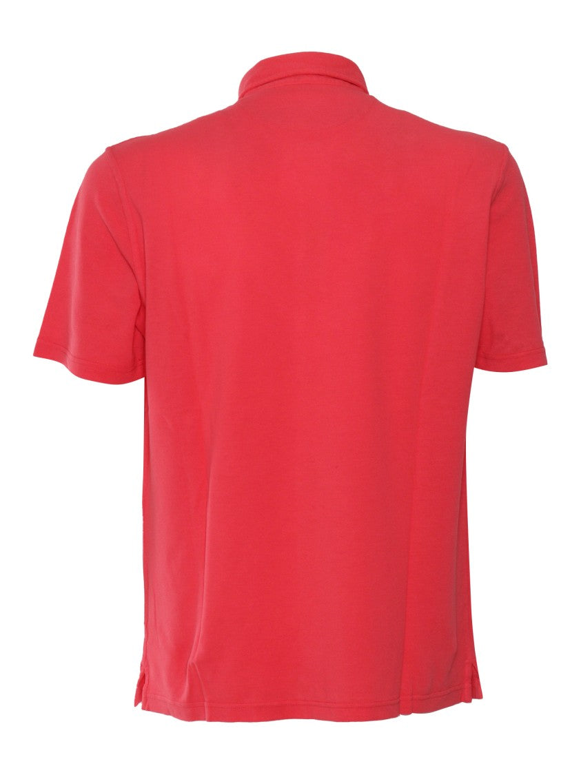 Fedeli Short-Sleeve Knitted Polo Shirt