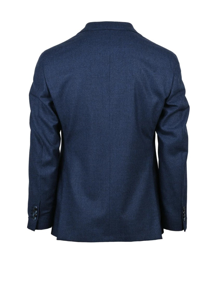 Luigi Bianchi Virgin Wool Stretch Sartorial Suit With Rounded Jacket And Slim-Fit Trousers