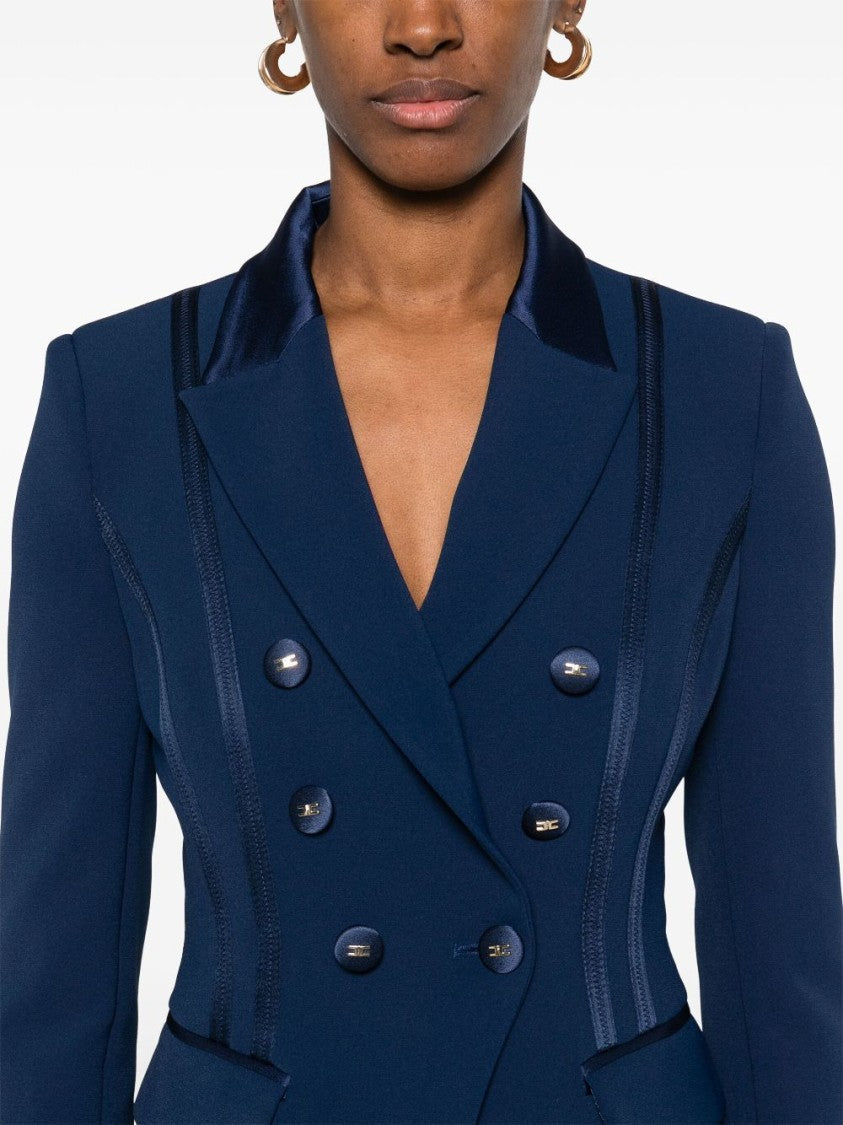 Elisabetta Franchi Double-Breasted Tailored Jacket