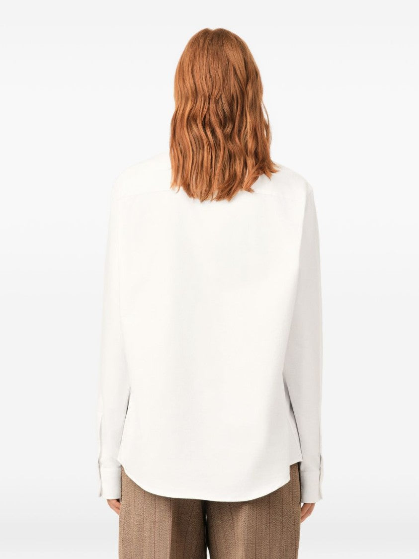 Ami Paris Button-Down Shirt With Embroidered Heart And Letter 'A'