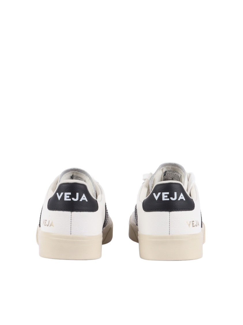 Veja White Black Campo Leather Sneakers