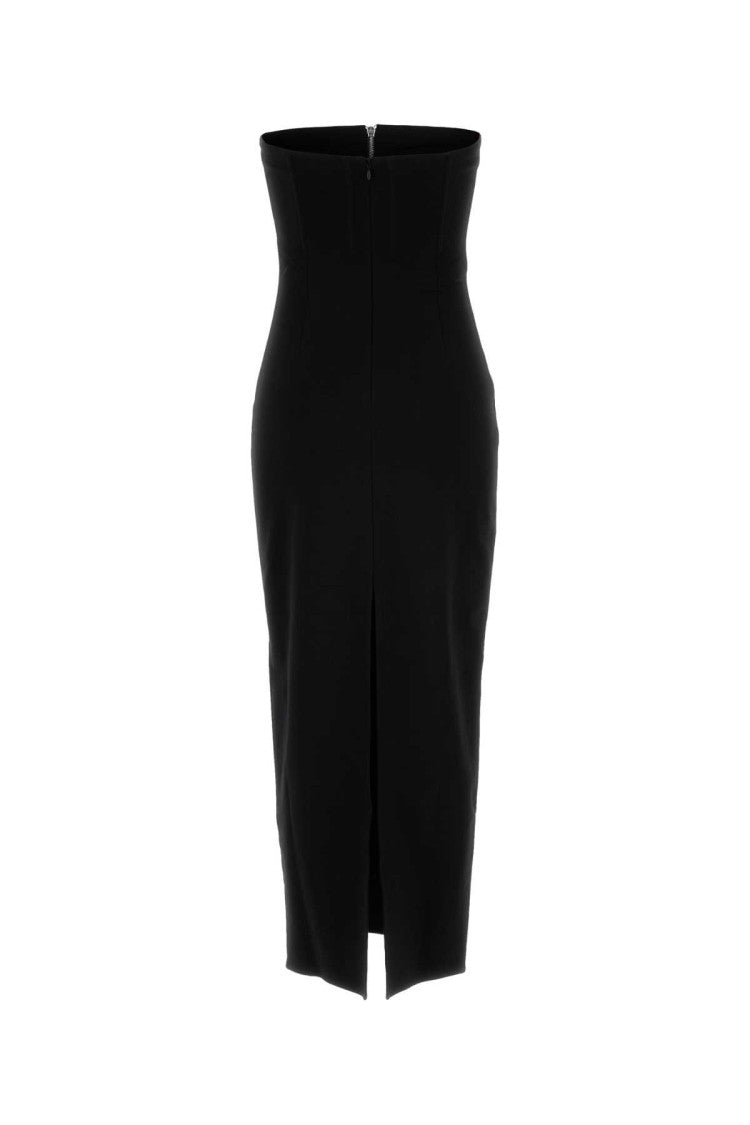 The Attico Black Stretch Viscose Blend Dress