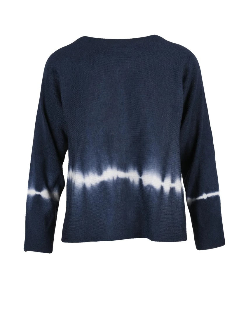 Archivio B Extrafine Merino Wool Sweater With Tie-Dye Pattern
