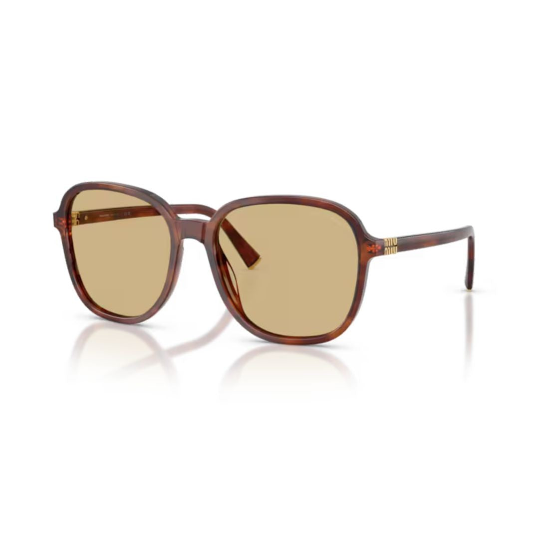 Miu Miu 0Mu B01s Classic Tortoiseshell Square Frame Sunglasses