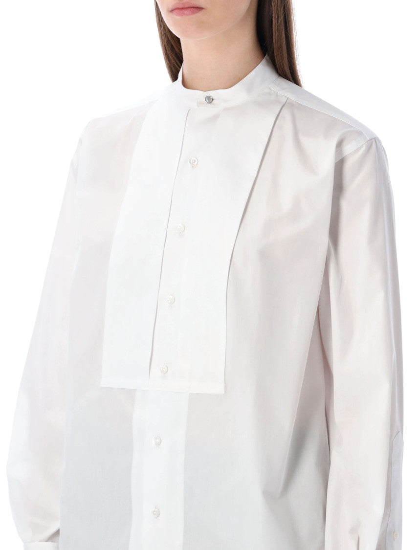 Polo Ralph Lauren White Oversized Smocking Shirt