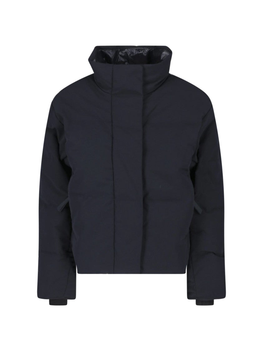 Canada Goose Black Grandview Cropped High-Collar Down Jacket