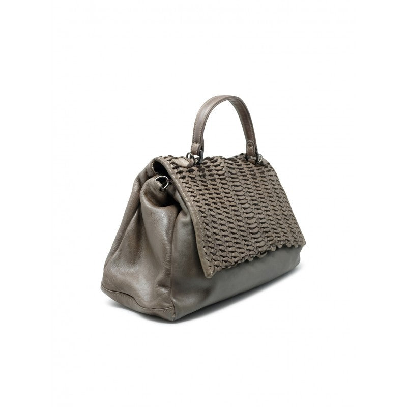 Reptile's House H551v56676 Mirage Pietra Leather Handbag