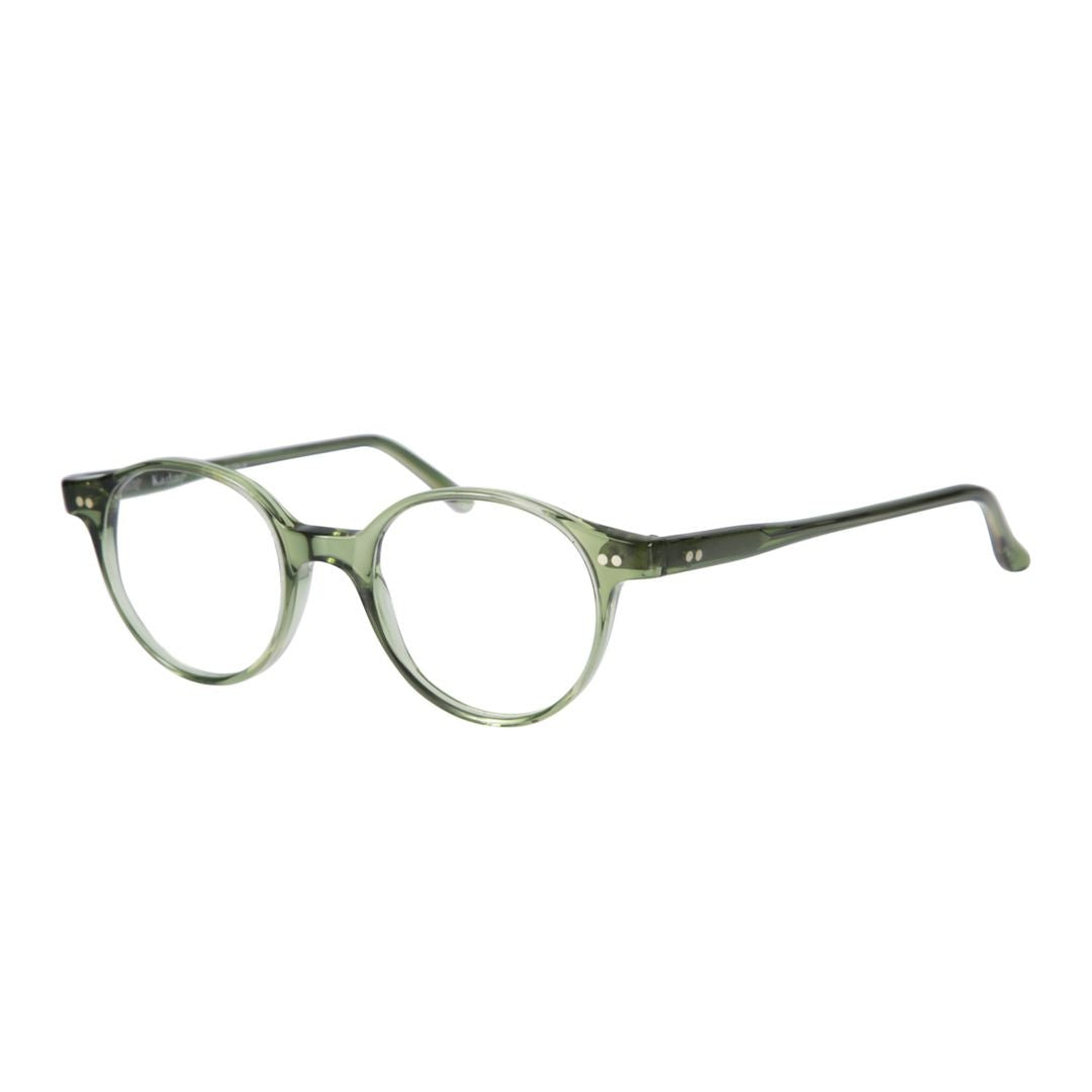 Kador Panto Translucent Olive Green Round Frame Eyeglasses