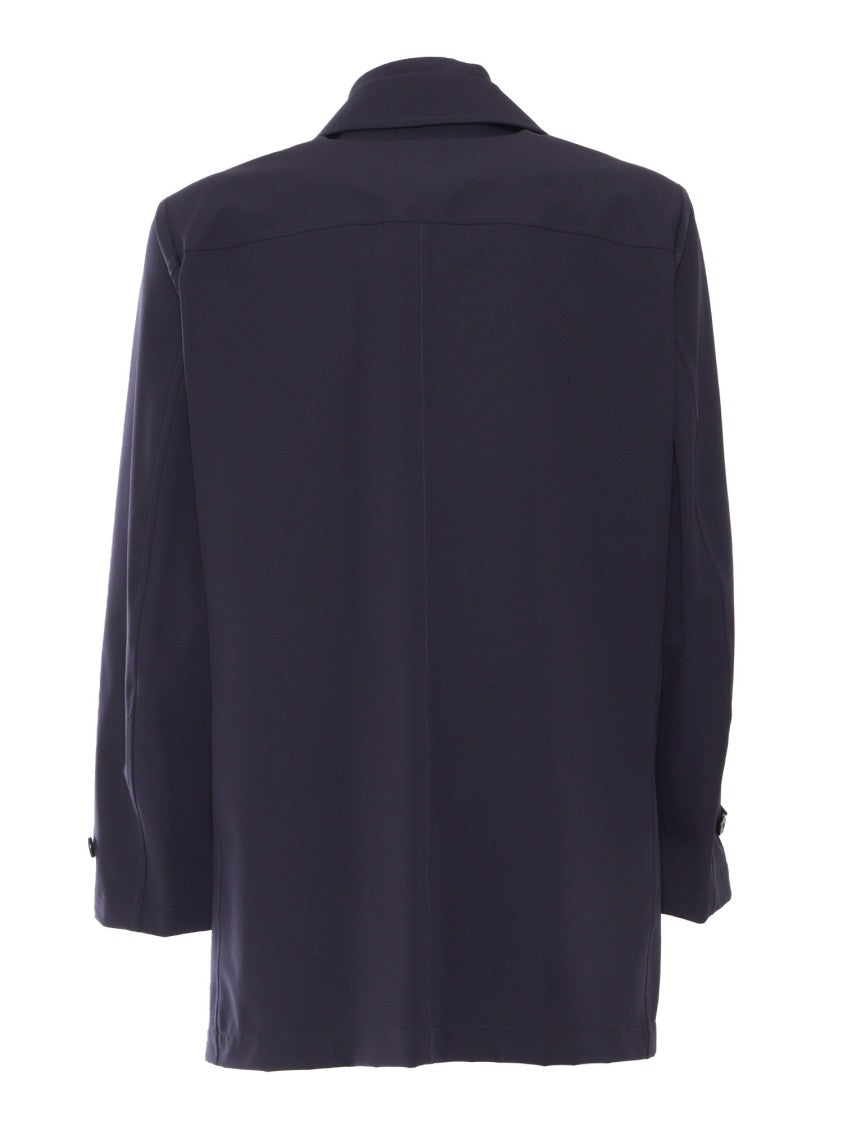 Fay Double-Breasted Front Stretch Coat