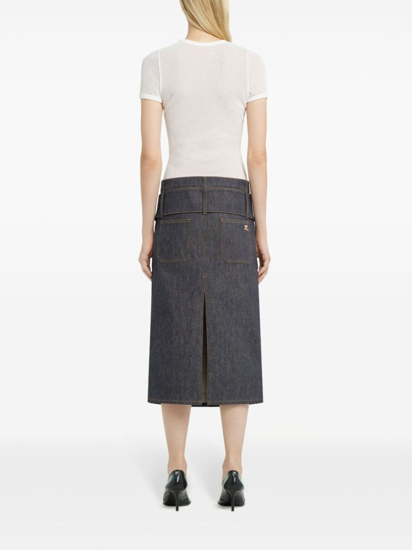 Courrèges Textured Fabric T-Shirt
