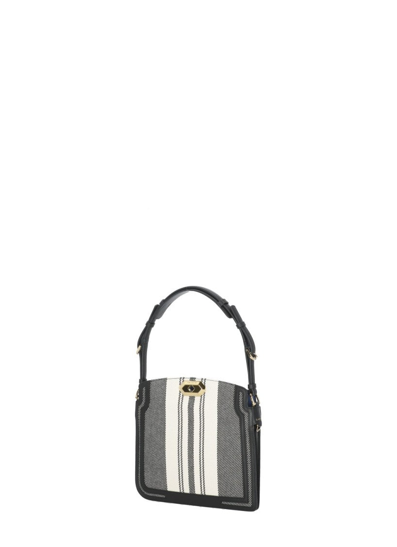 Lanvin Geometric Patterned Structured Compagnon Bag