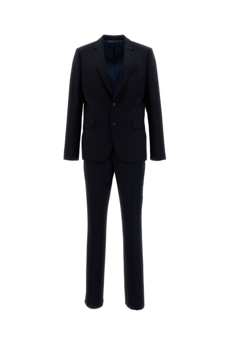 Paul Smith Black Two-Button Pure Wool Twill Suit