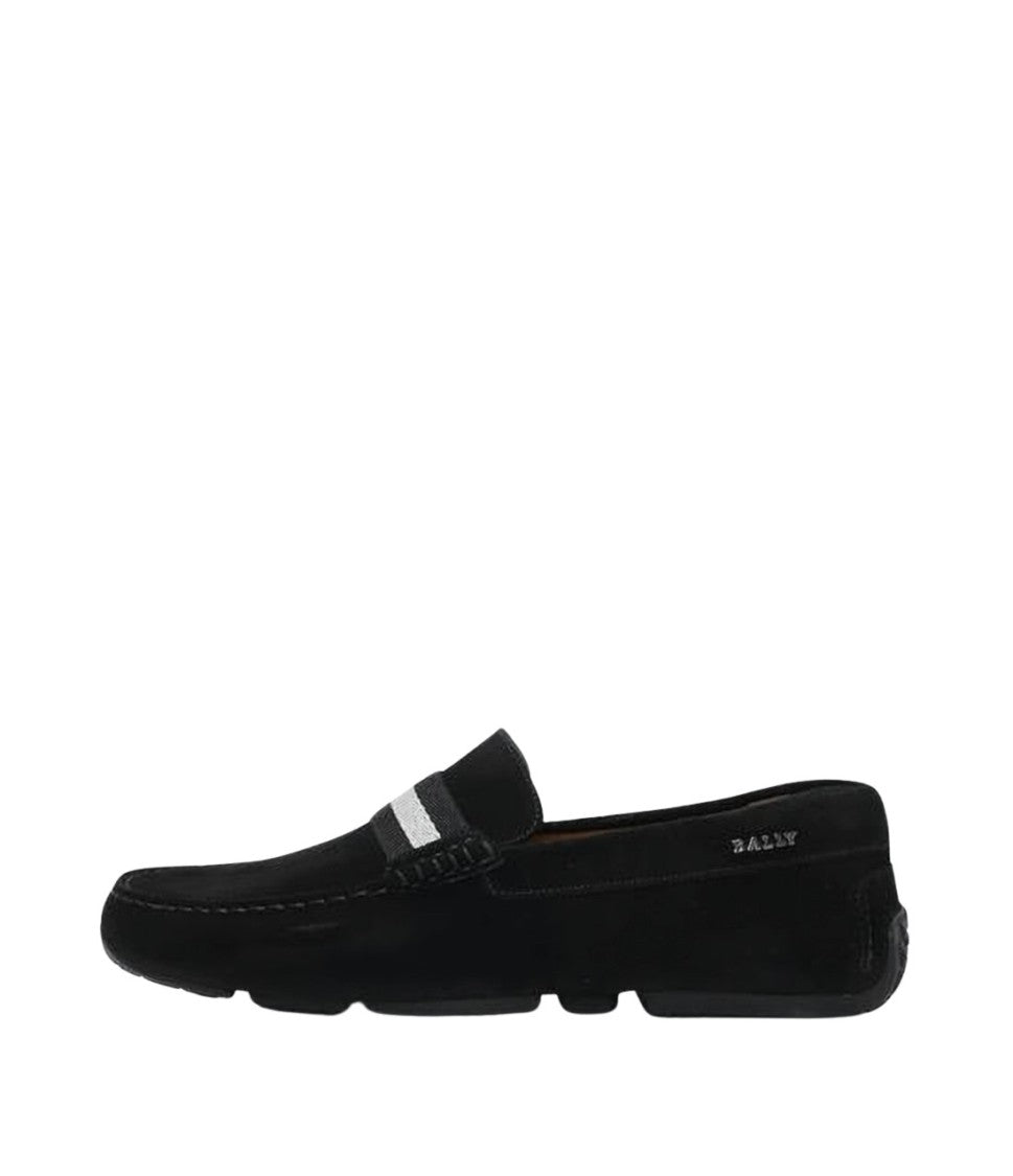 Bally Black Suede Loafer