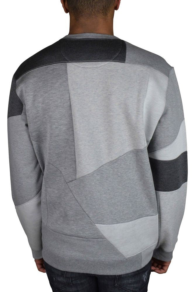 Valentino Garavani Patchwork Grey Cotton Sweatshirt