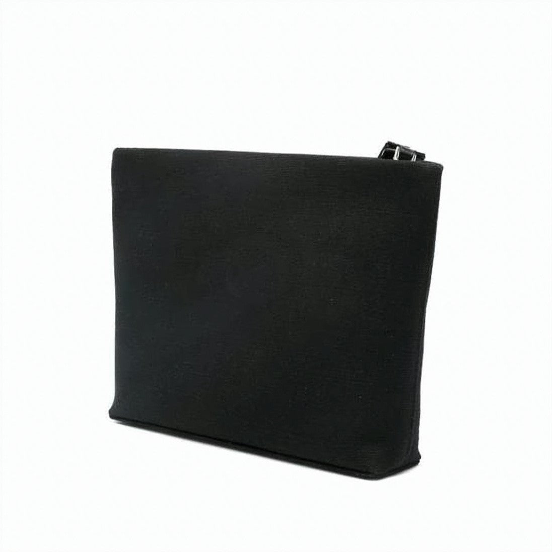 Givenchy Textured Fabric Clutch With Prominent Logo Print
