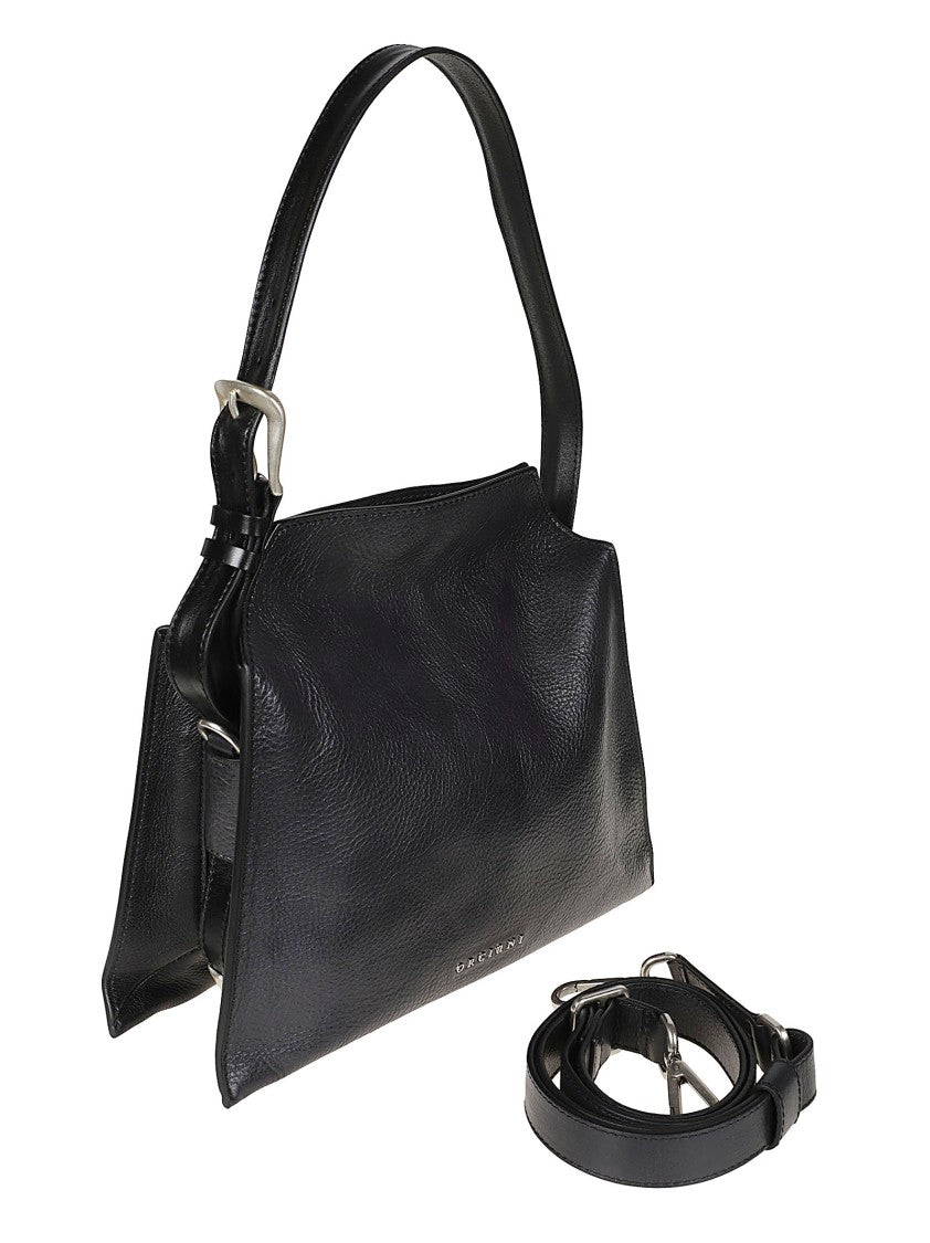 Orciani Trinity Small Calf Leather Shoulder Bag