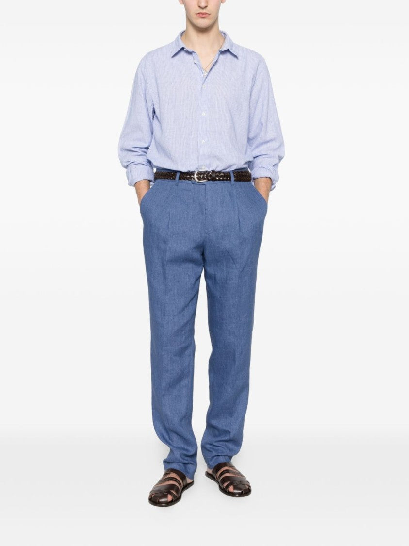 Woolrich Long-Sleeve Striped Cotton Shirt
