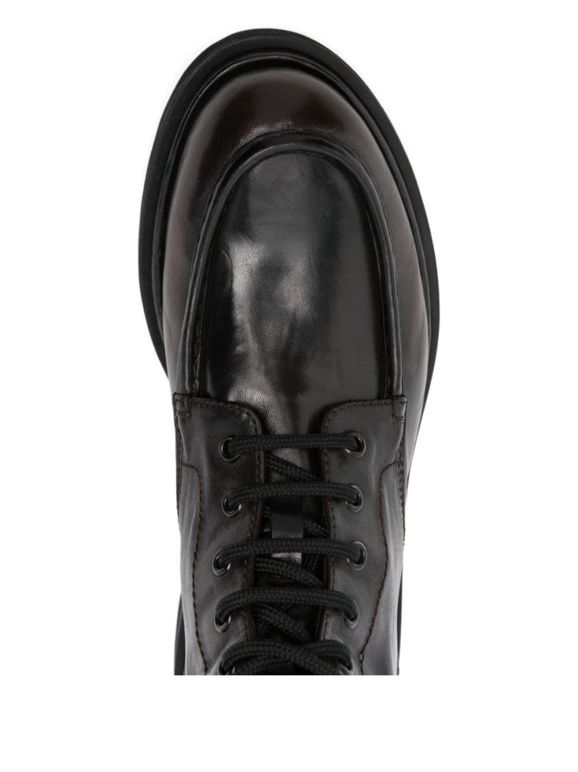 Officine Creative Polished Leather Ankle Boots