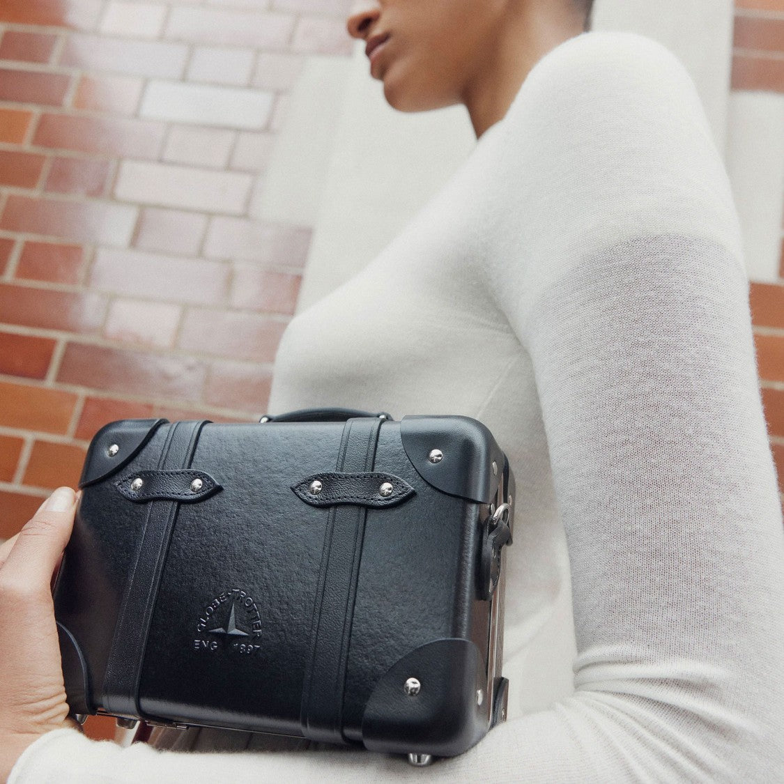 Globe Trotter Miniature Black Centenary Mayfair Cross-Body Bag