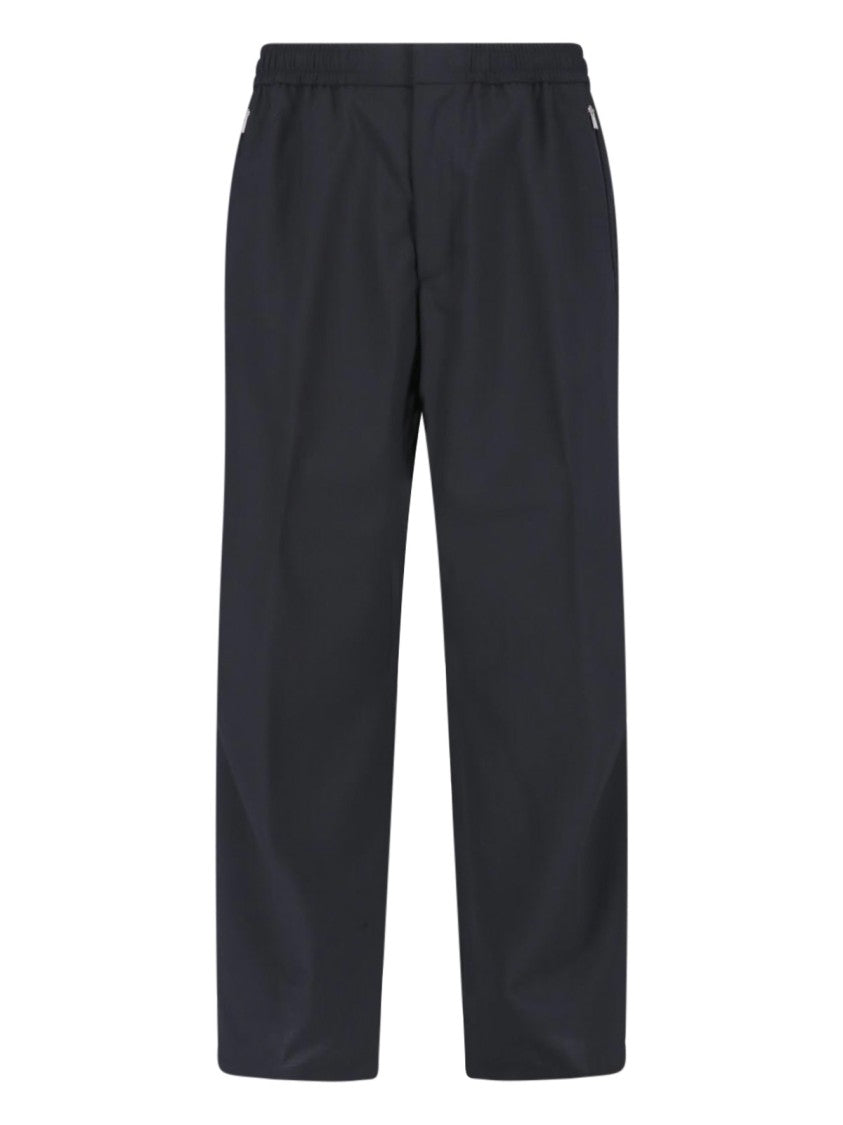 Laminar Black Straight-Leg Wool Blend Laminar Trousers