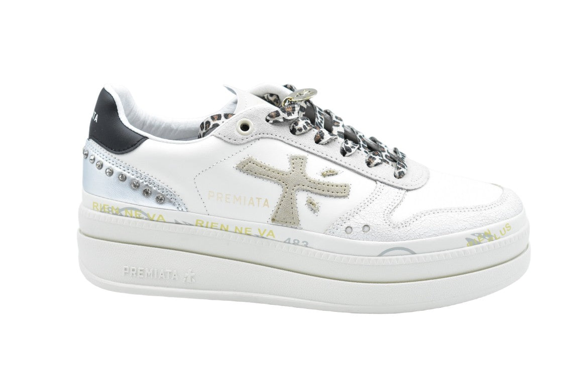 Premiata Platform Sneakers With Textured Finish