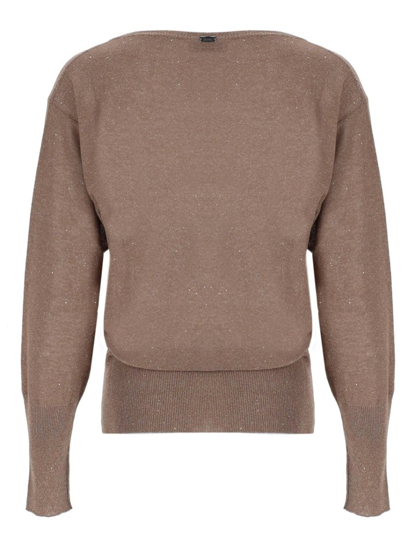 Herno Long-Sleeved Shimmer Effect Sequined Shirt