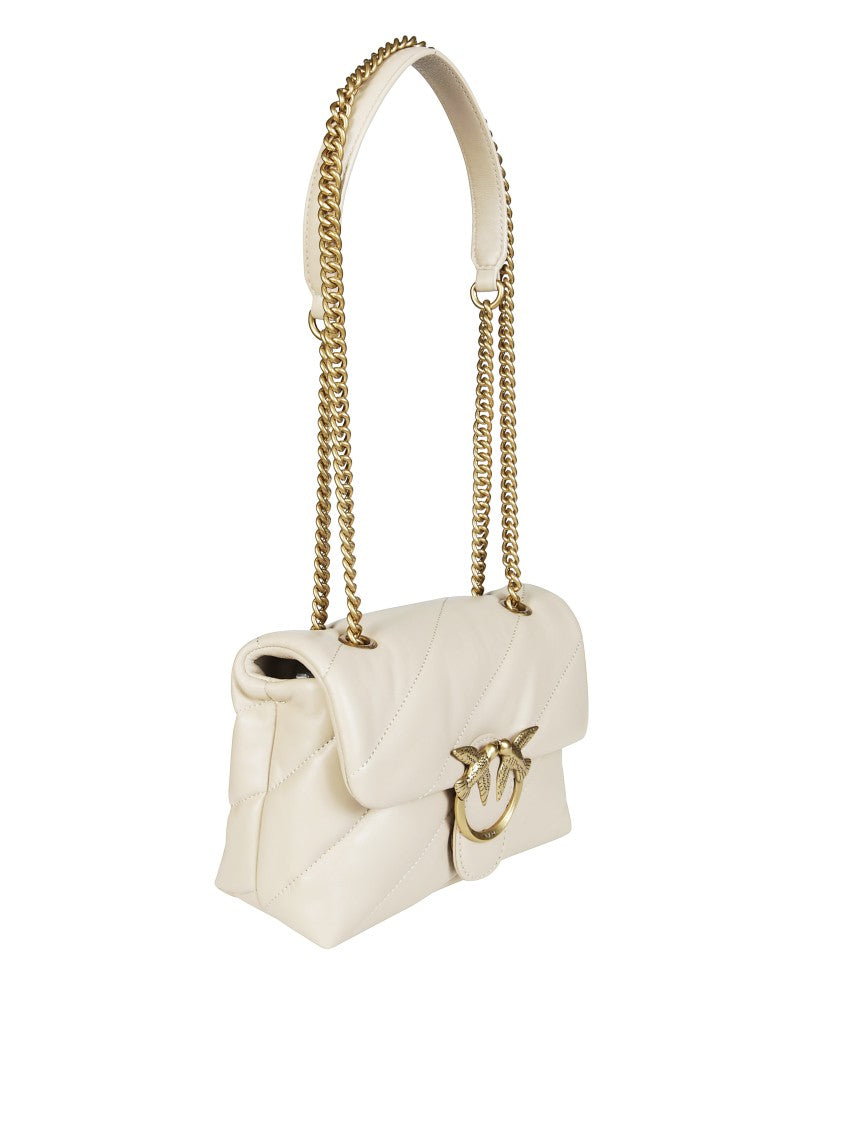 Pinko Quilted Mini Sheep Nappa Shoulder Bag