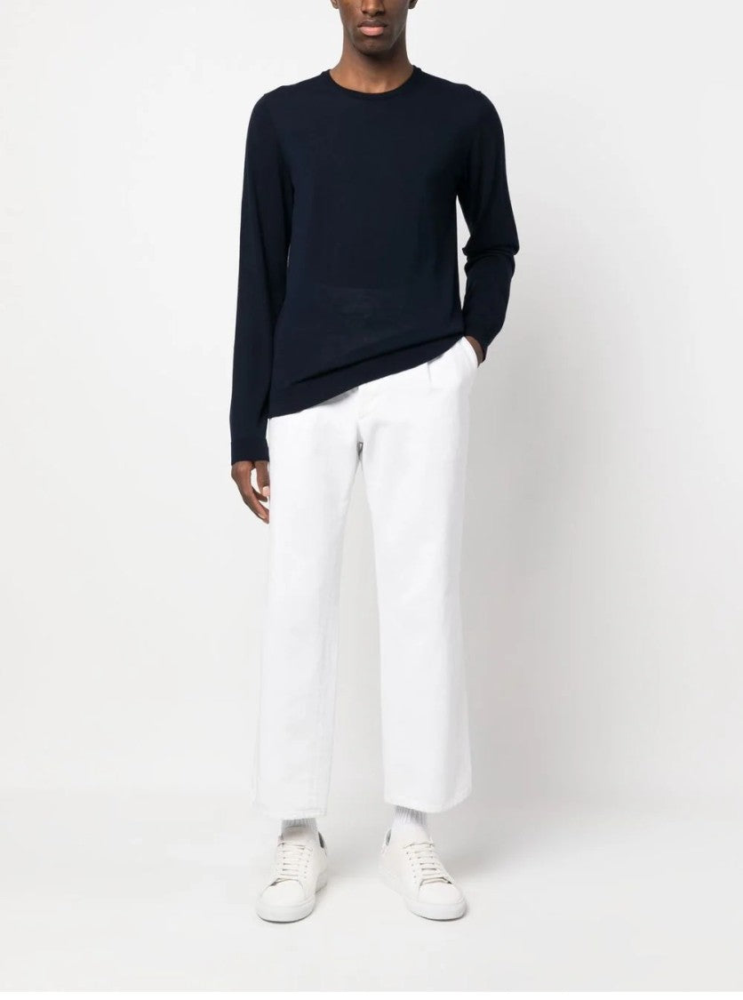 Roberto Collina Crew Neck Black Sweater