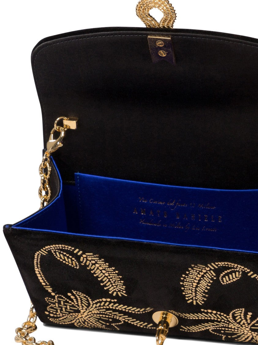 Amato Daniele Ornate Velvet Crossbody Bag