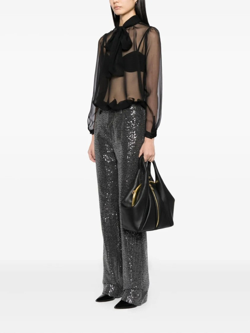 Saiid Kobeisy Calfskin Bag With Middle Zipper