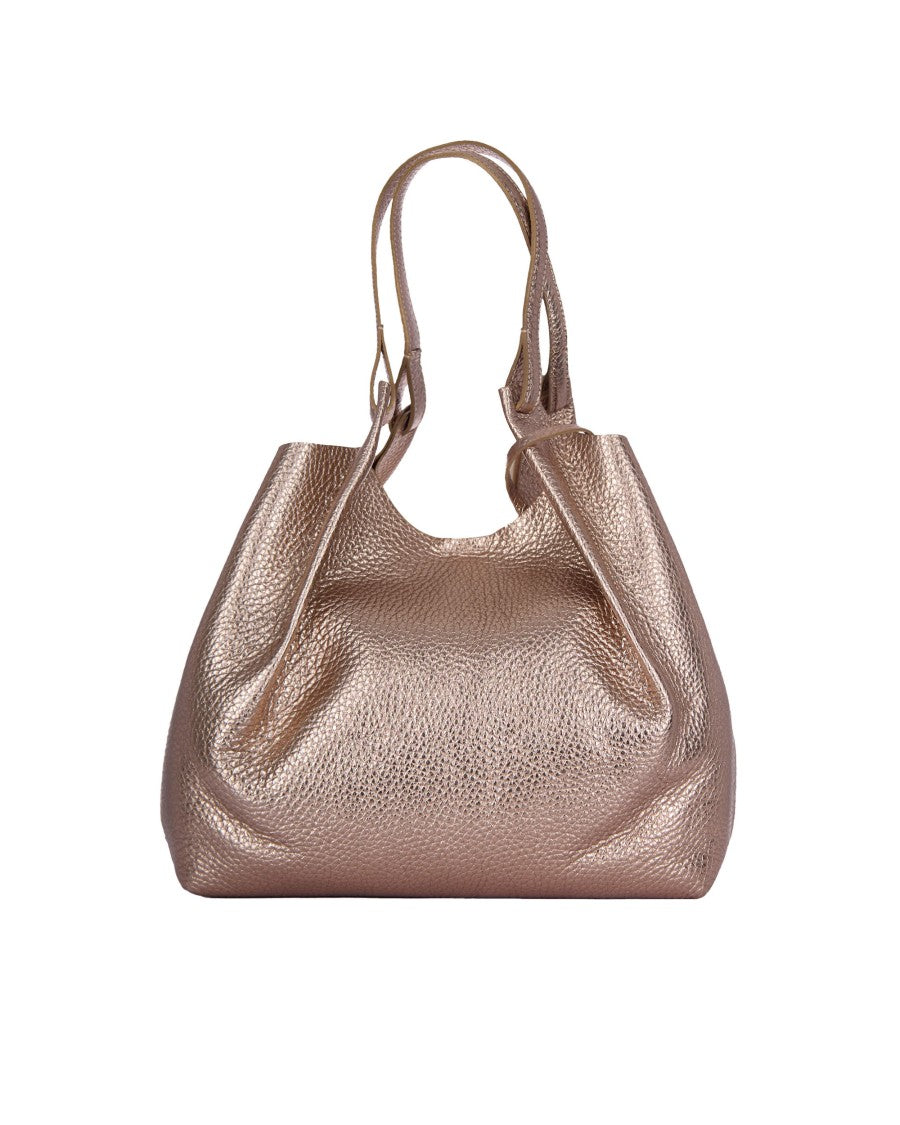 Gianni Chiarini Textured Brown Shoulder Bag