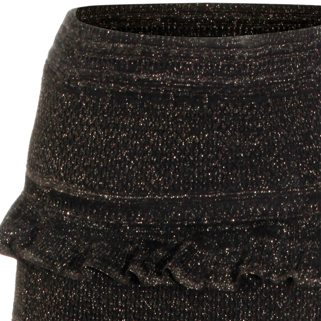 Zimmermann Metallic Black Cotton Skirt