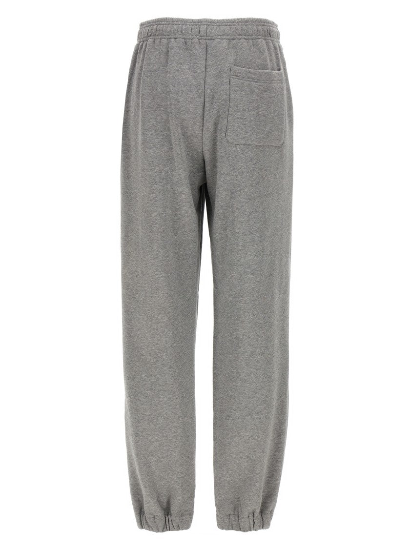 Versace Brushed Cotton Joggers With Embossed Logo