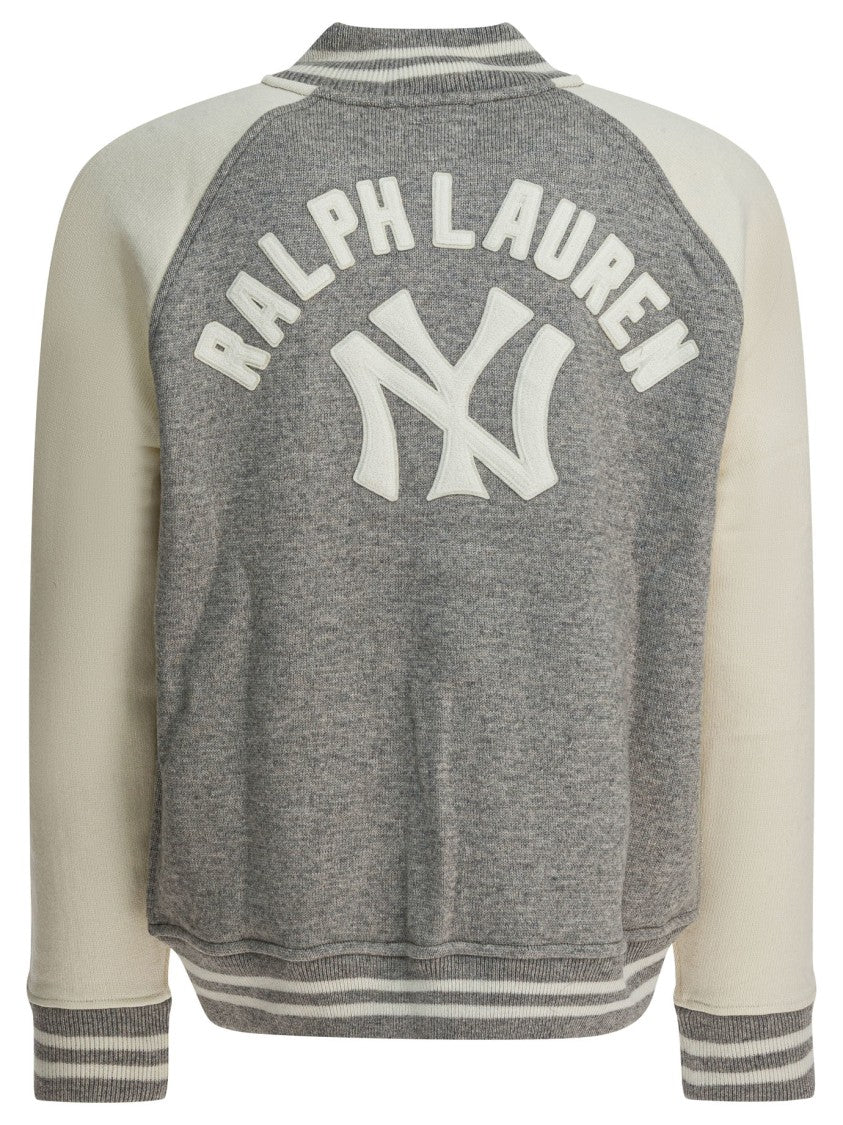 Polo Ralph Lauren "Yankees" Cardigan In Wool