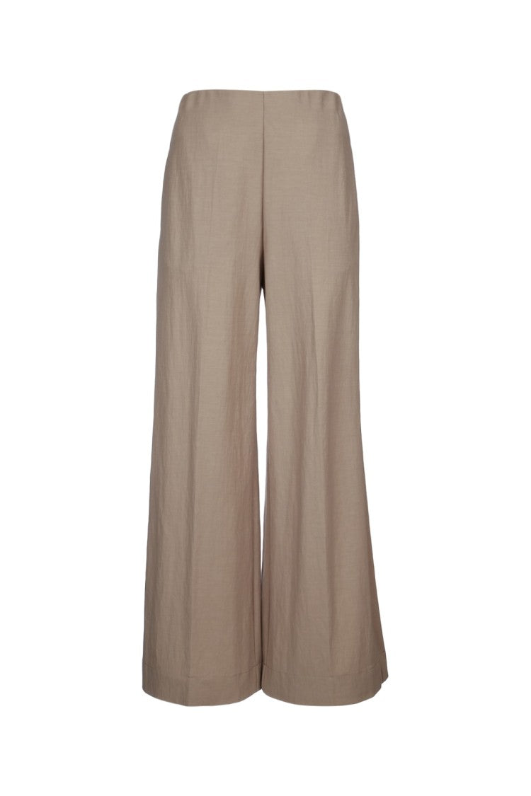 Harris Wharf London Women Flared Trousers Rayon