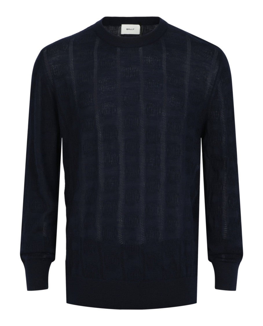 Bally Vertical-Pattern Cashmere Sweater
